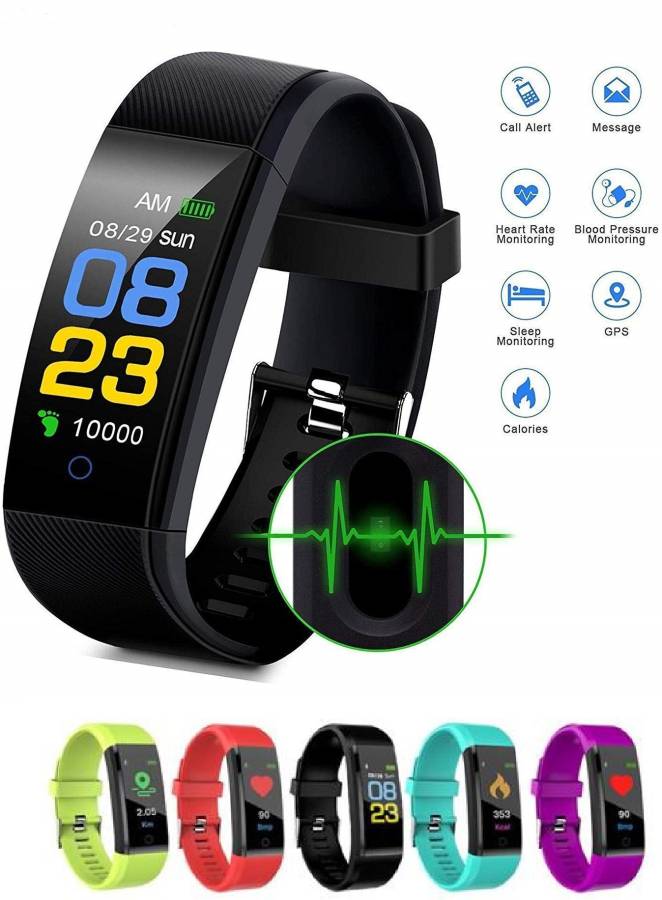 Bymaya M500_(ID115) PRO activity Tracker waterproof Smart Band Black(pack of 1_) Smartwatch Price in India