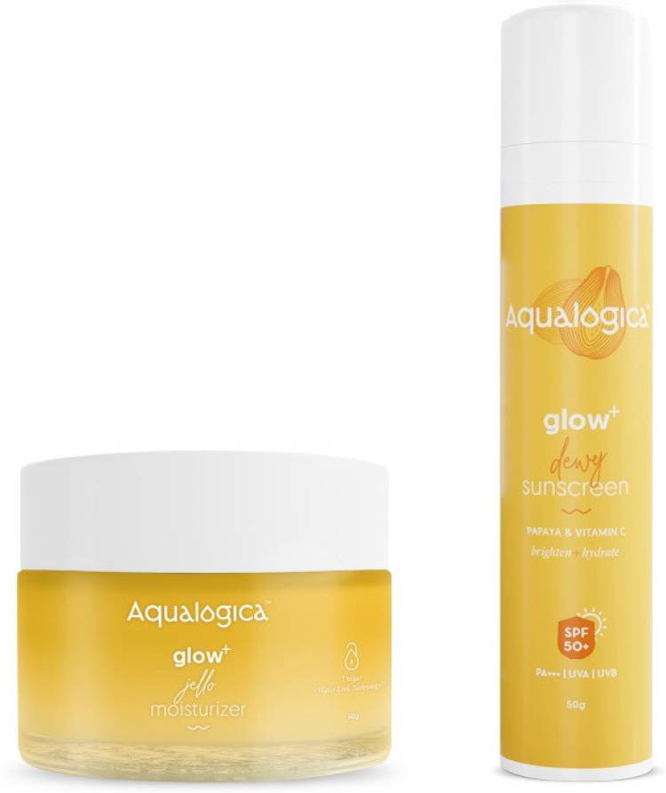Aqualogica Glow+ Protect & Brighten Duo Sunscreen & Gel Moisturiser Price in India