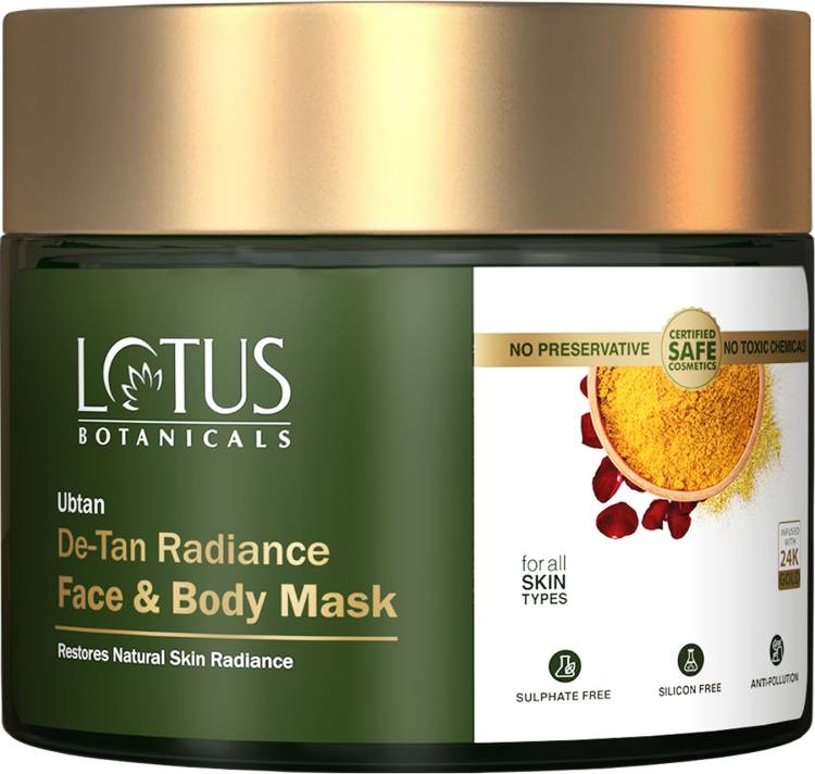 Lotus Botanicals Ubtan De-Tan Radiance Face & Body Mask Price in India