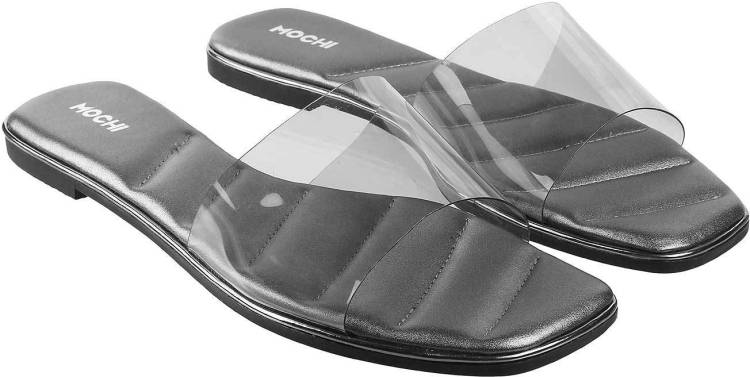 Women Black Flats Sandal Price in India