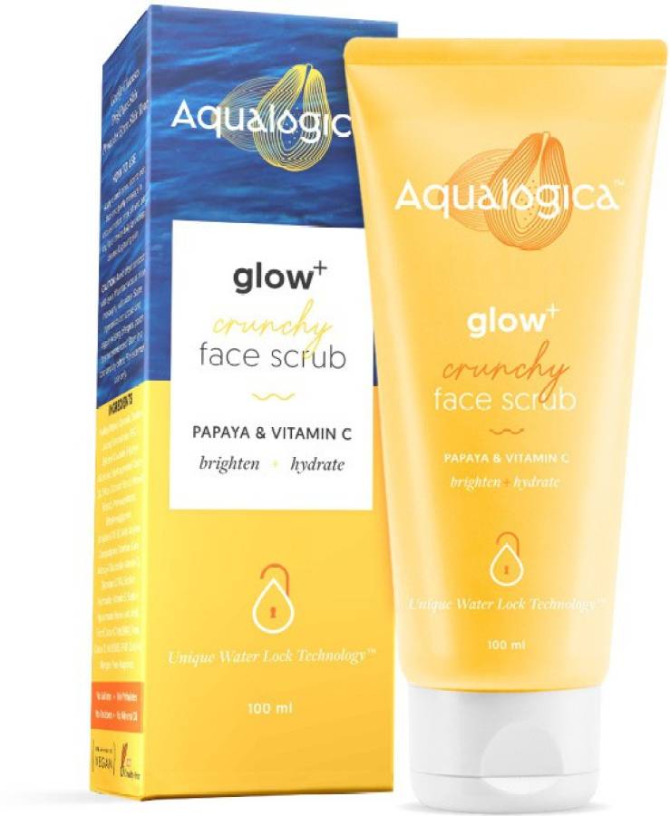 Aqualogica Glow+ Crunchy Face Scrub with Vitamin C & Papaya for Deep Cleansing Scrub Price in India