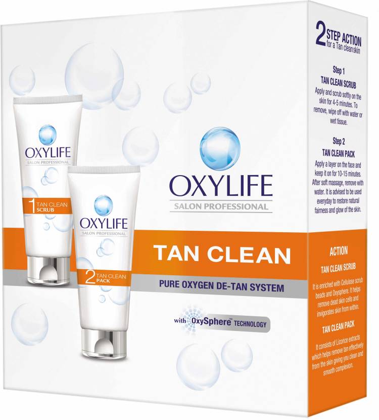 Oxylife Salon Professional Tan Clean 400gm Price in India