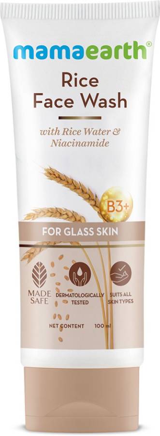 MamaEarth Rice  With Rice Water & Niacinamide for Glass Skin Face Wash Price in India