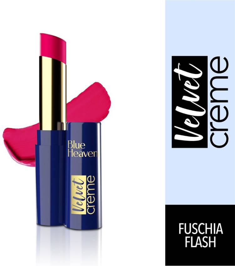 BLUE HEAVEN Velvet Creme Lipstick, Fuchsia Flash Price in India