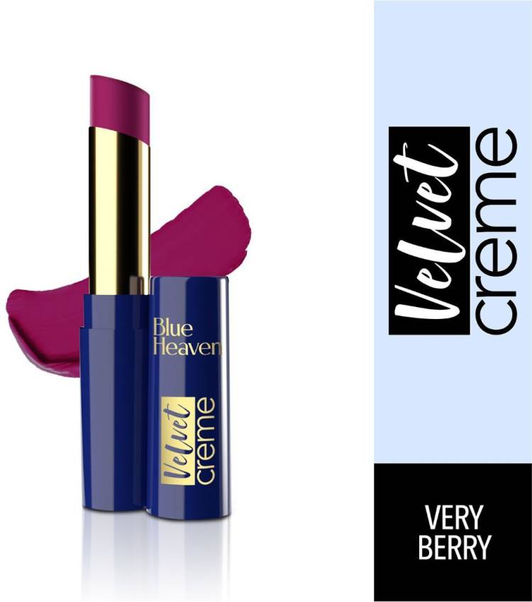 BLUE HEAVEN Velvet Creme Lipstick, Very Berry Price in India