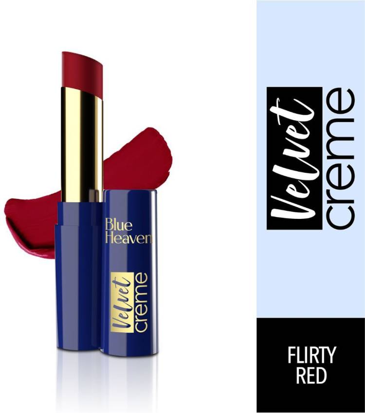 BLUE HEAVEN Velvet Creme Lipstick, Flirty red Price in India