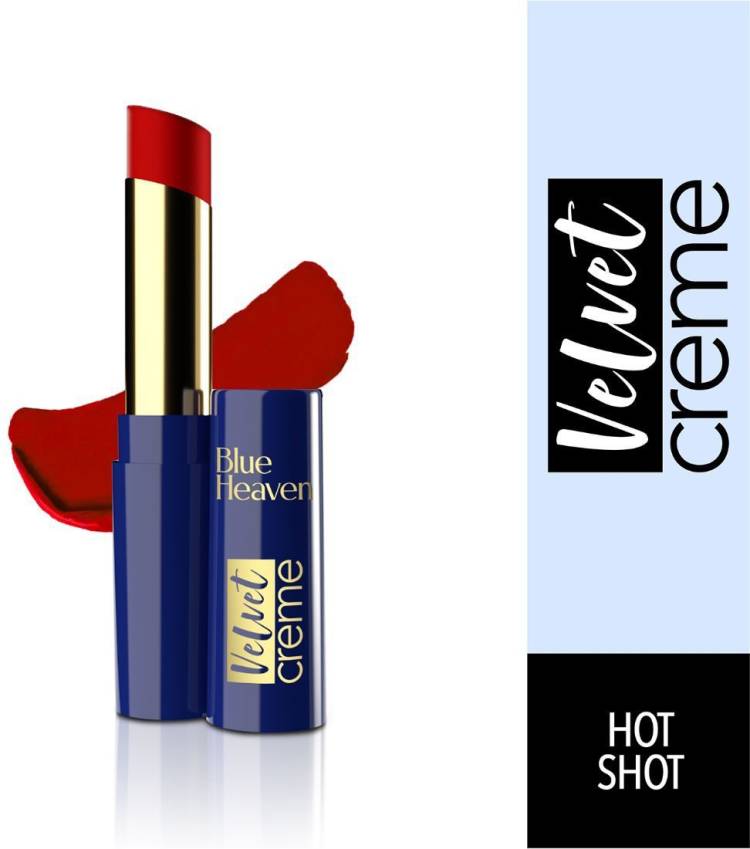 BLUE HEAVEN Velvet Creme Lipstick, Hot Shot Price in India