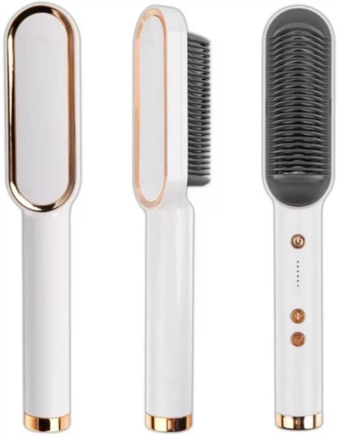 Porchex Hair Straightener Comb for Women & Men Hair Styler multicolor Straightener Brush Hair Straightener Brush Price in India