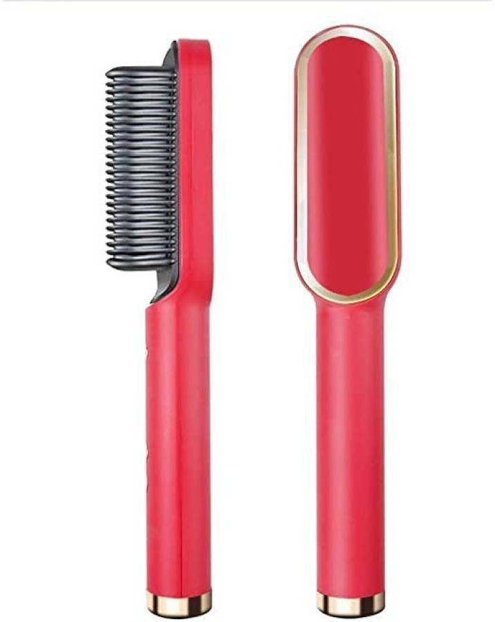 Nirvani HQT-909B Hair Straightener Comb Brush with 5 Temp Settings (Multicolor) Hair Straightener Price in India