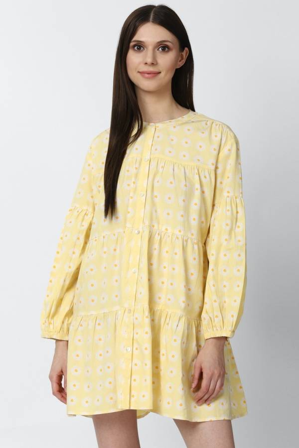 Women Shirt Yellow Dress Price in India