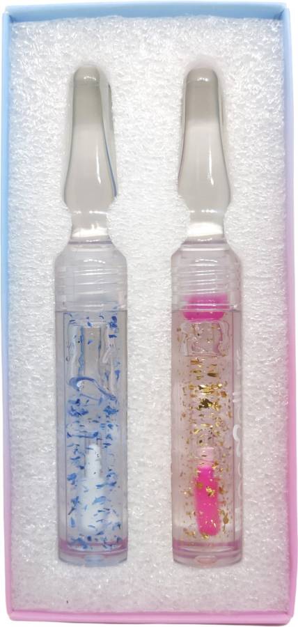 SKYBOAT BEST QUALITY GLITTER TRANSPARENT & PINK SHINE LIPGLOSS COMBO Price in India