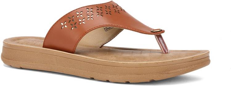 Women Brown Flats Sandal Price in India