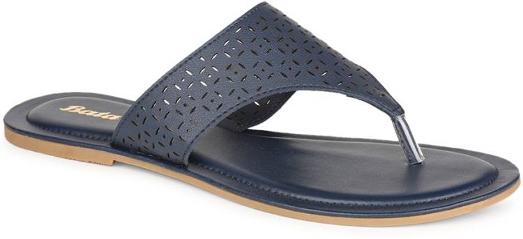 Women Blue Flats Sandal Price in India