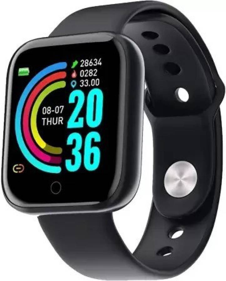 SAIANSH ENTERPRISES Y68 Black, Smart watch Fitness Band 35mm Screen Smartwatch Price in India