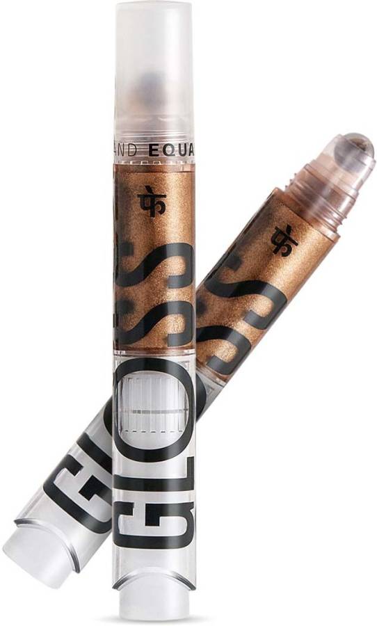 FAE Beauty Bronze Gold Shimmer Lip Gloss- With Clickable Roller Ball Pen (Becoming) Price in India
