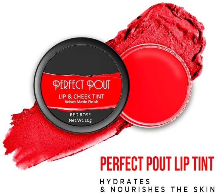 ADJD Lip & Cheek Tint For Lips, Cheeks and Eyes RED ROSE Lip Stain Price in India