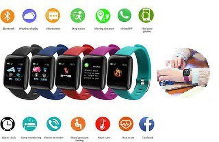 Ykarn Trades AQ315/ID116 MAX HEART RATE SLEEP TRACKER SMART WATCH BLACK(PACK OF 1) Smartwatch Price in India