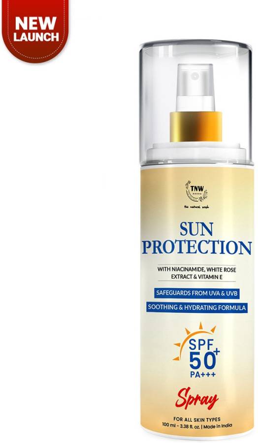 TNW - The Natural Wash Sun Protection With Niacinamide, White Rose Extract & Vitamin E | SPF 50 Spray - SPF 50+ PA+++ Price in India