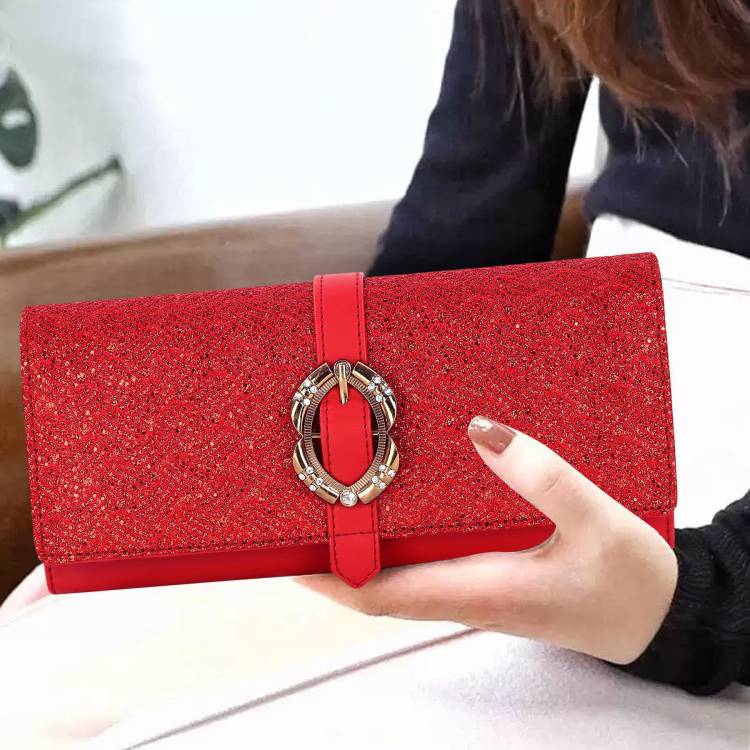 Casual, Formal Red  Clutch Price in India