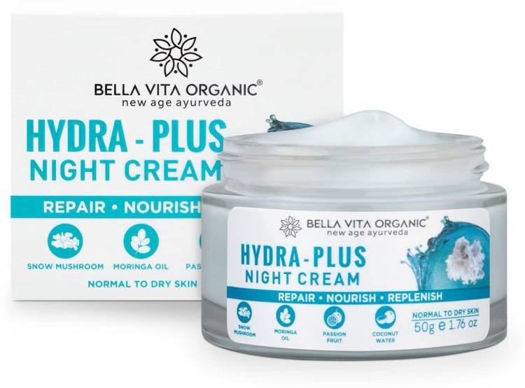 Bella vita organic Hydra Plus Night Gel Cream Light Weight Moisturiser for Nourishing - 50 gm Price in India