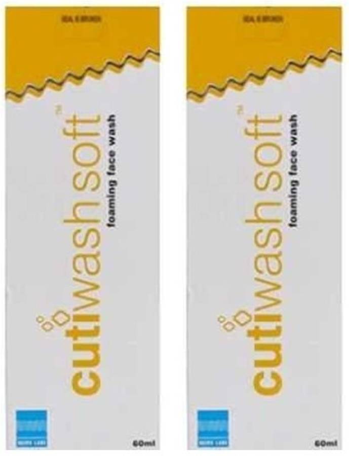 Cutiwash soft foaming face wash (pack of 2) 2*60 ml Face Wash Price in India