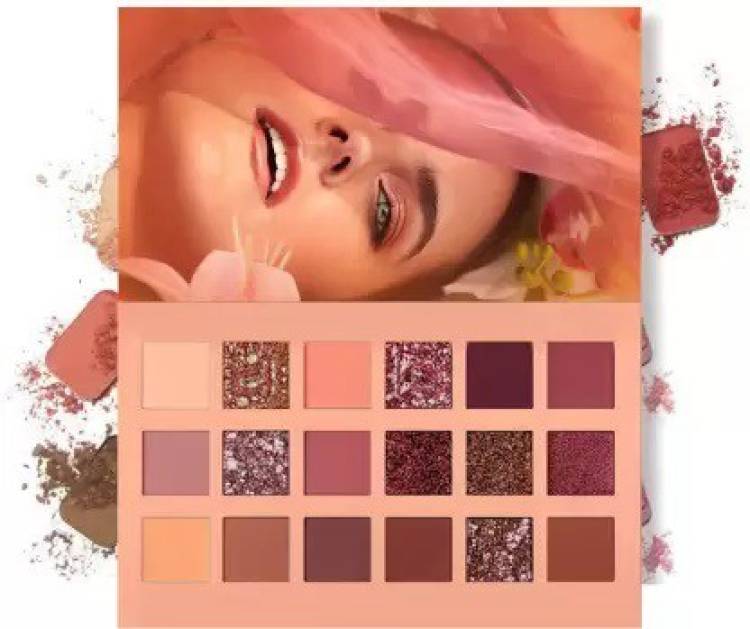 SKINPLUS Multi Shades 18 Colours NUDE EDITION Eyeshadow Palette 18 g (NUDE) 18 ml Price in India