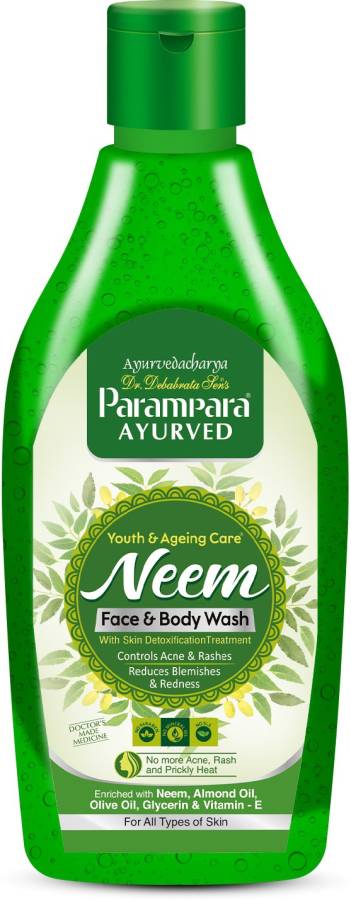Parampara Ayurved Neem Face & Body Wash for Protect Acne Pimples and Blemishes Face Wash Price in India