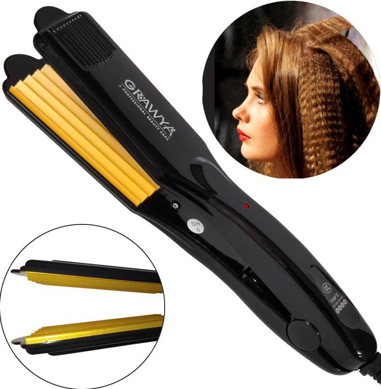 Professional Classic Hair Crimper With Quick Heat Up & Gold Ceramic Coated Plates Electric Hair Curler Price in India