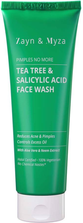 ZM Zayn & Myza Tea Tree & Salyicylic Acid  With Aloe Vera & Neem Extract, 75ML Face Wash Price in India