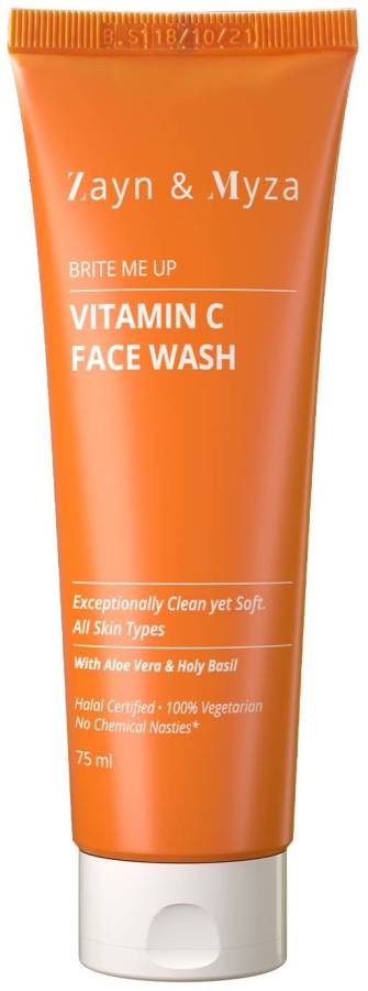 ZM Zayn & Myza Bright Me Up Vitamin C  with Aloe Vera & Holy Basil All Skin Type, 75ML Face Wash Price in India