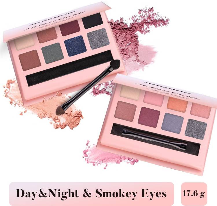 Marie Claire Paris Eyeshadow Palette All Eyes on Me - Day and Night and Smokey Eyes 17.6 g Price in India