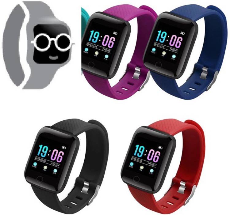 Ykarn Trades AW500/ ID116 PLUS HEART RATE SLEEP TRACKER BLUETOOTH SMART WATCH(PACK OF 1) Smartwatch Price in India