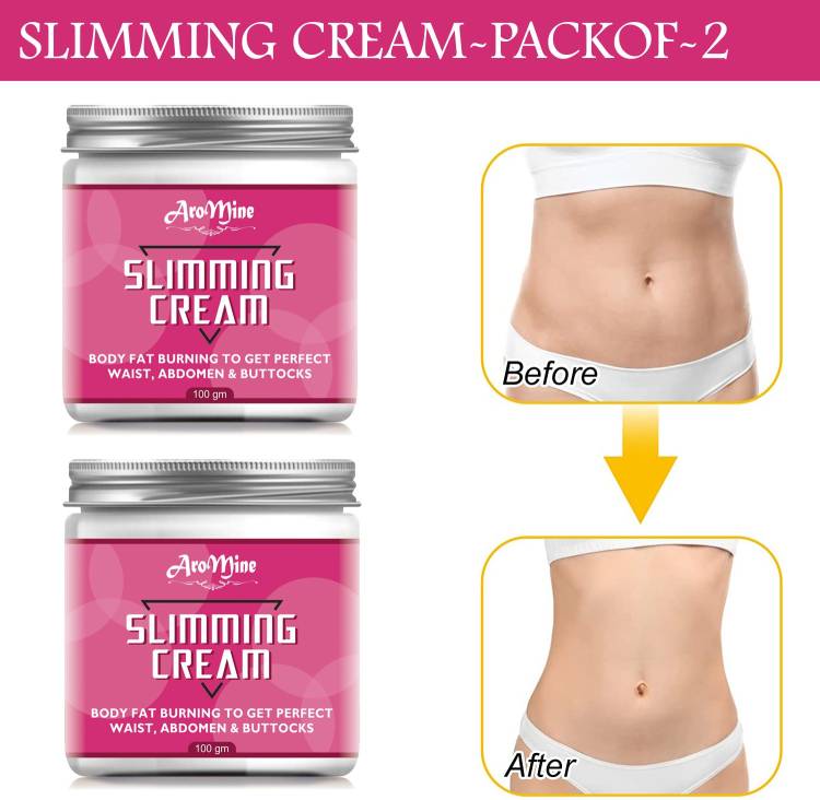 AroMine Fat Loss Cream, Anti Cellulite Cream, Fat Burning Weight Loss Cream-100gm-2-Jar- Price in India