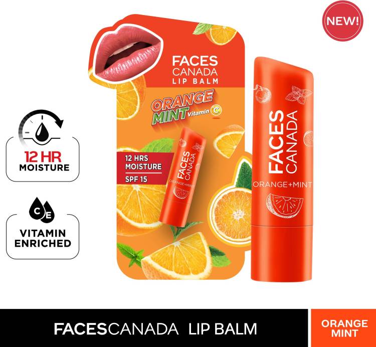 FACES CANADA Lip Balm ORANGE MINT 01 Price in India