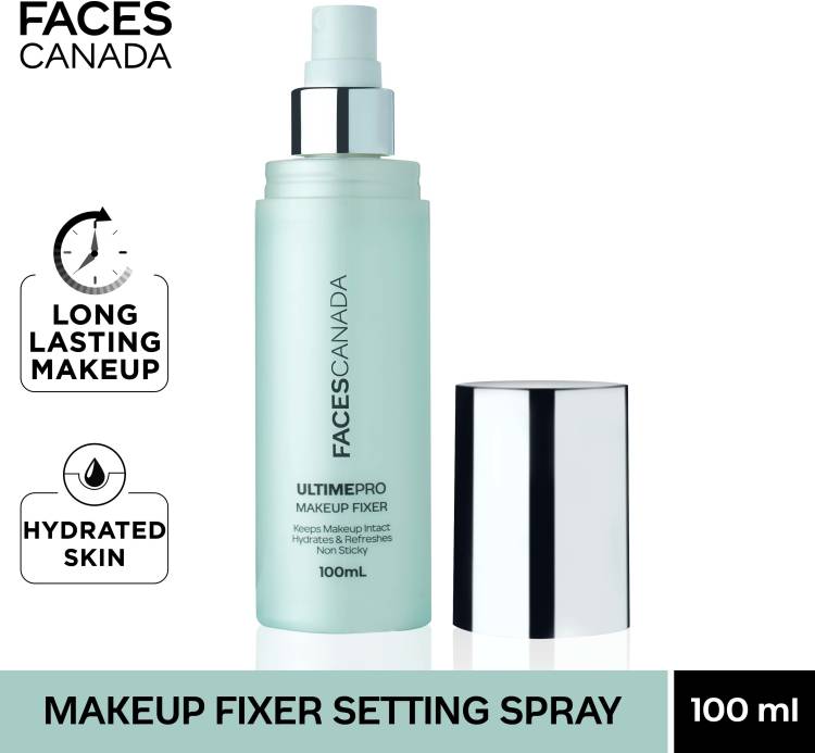 FACES CANADA Makeup Fixer Setting Spray with Chamomile and Hyaluronic Acid Primer  - 100 ml Price in India