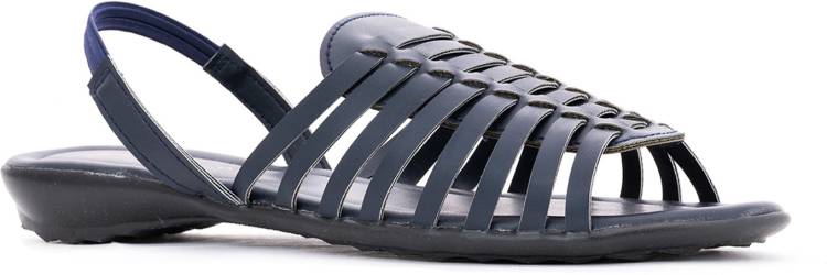 Women Navy Flats Sandal Price in India