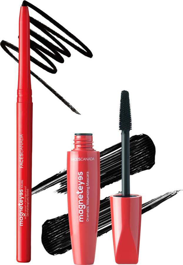 FACES CANADA Eye Combo - Magneteyes Kajal + Magneteyes Mascara Price in India