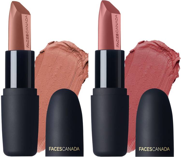 FACES CANADA Lip Combo - Buff Nude + Peach Candy Price in India