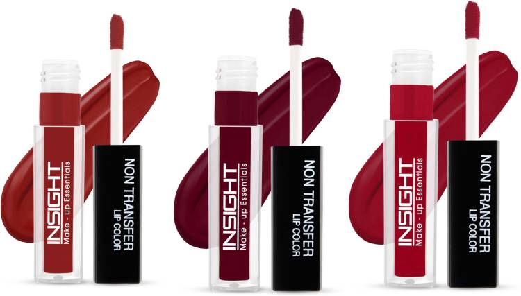 Insight Non Transfer Waterproof Liquid Lip Color (LG40-20,21,22) Pack of 3 Price in India
