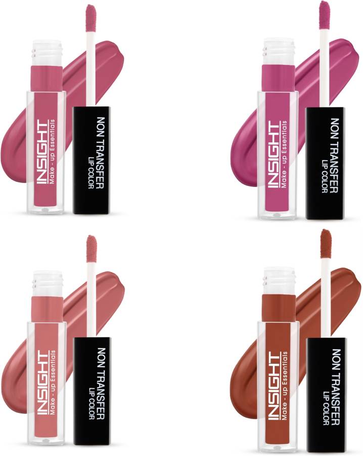 Insight Non Transfer Waterproof Liquid Lip Color (LG40-25,26,27,28) Pack of 4 Price in India