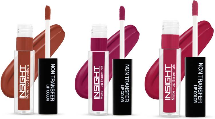 Insight Non Transfer Waterproof Liquid Lip Color (LG40-11,14,17) Pack of 3 Price in India