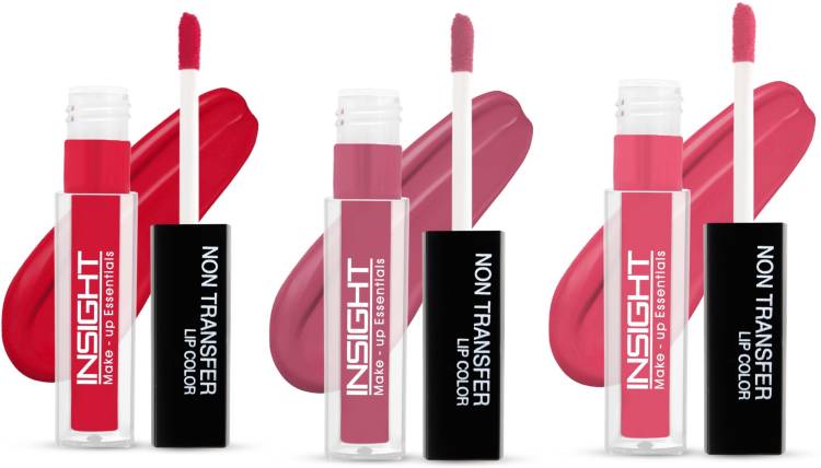 Insight Non Transfer Waterproof Liquid Lip Color (LG40-23,24,25) Pack of 3 Price in India