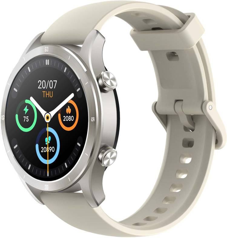 realme TechLife Watch R100 Bluetooth Calling & 1.32inch Metallic Dial Smartwatch Price in India