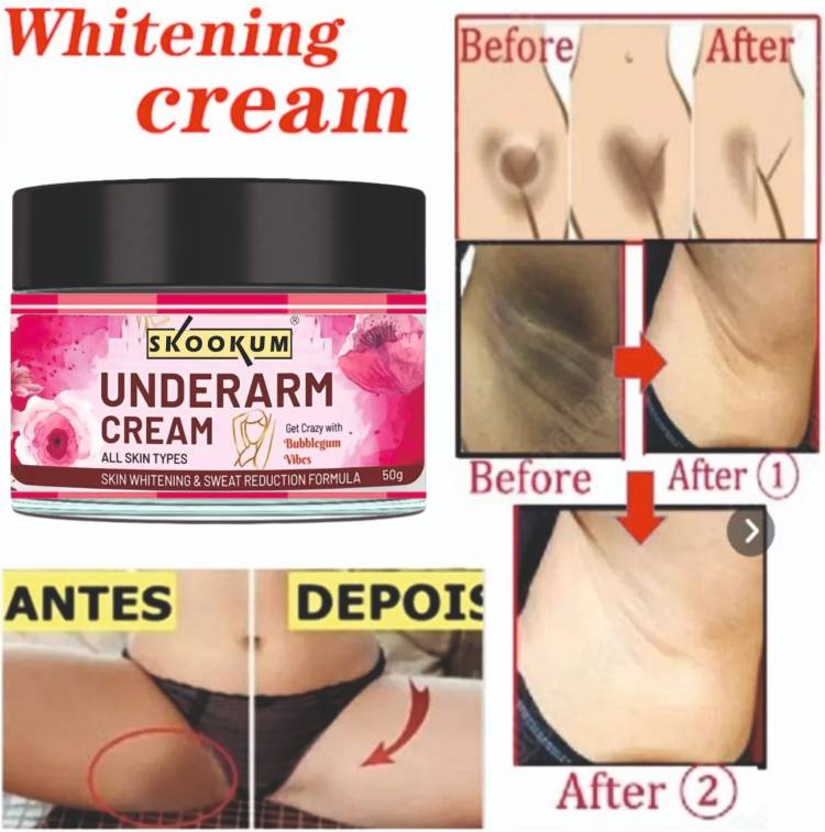 SKOOKUM Under Arm Cream For Whitening/Dark Spot Removal Body Creams For All Skin Type Price in India