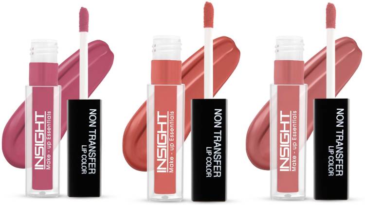 Insight Non Transfer Waterproof Liquid Lip Color (LG40-25,27,29) Pack of 3 Price in India