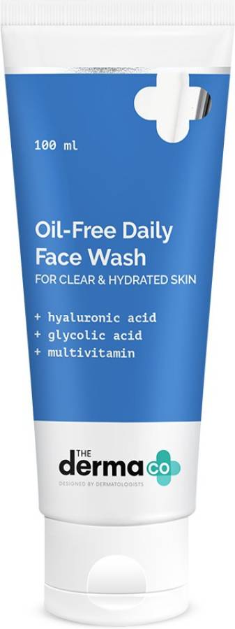 The Derma Co Oil-Free Daily  With Hyaluronic Acid, Glycolic Acid & Multivitamins Face Wash Price in India
