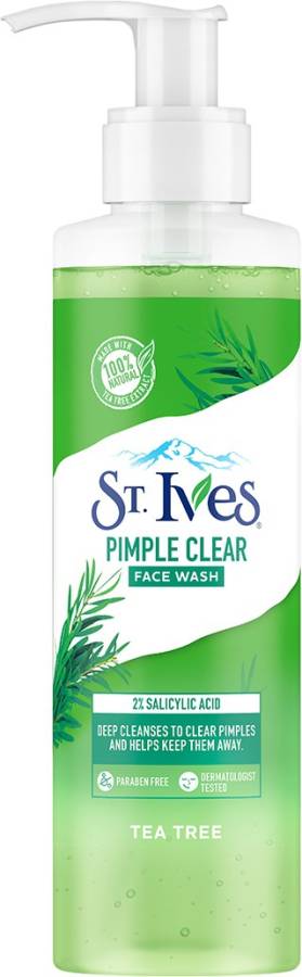 ST.IVES Tea Tree Pimple Clear  for Deep Cleansing Face Wash Price in India