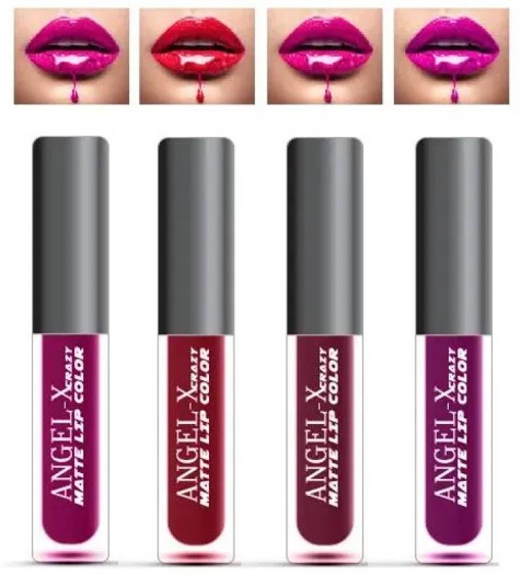 AngelX Crazy Insta Beauty Sensational Liquid Matte Lipsticks 4 Piece Price in India