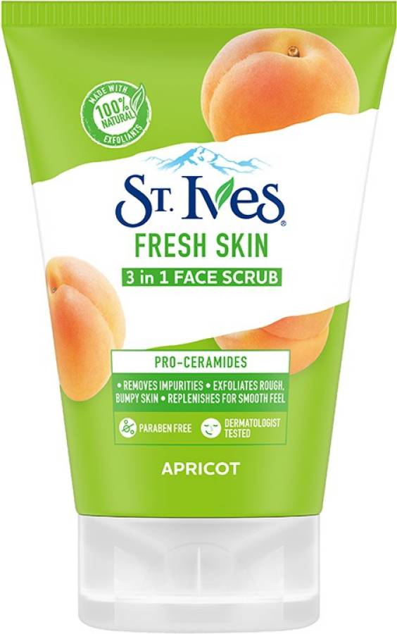ST.IVES Apricot Fresh Skin 3 in 1 Face Scrub with Pro-Ceramides Scrub Price in India