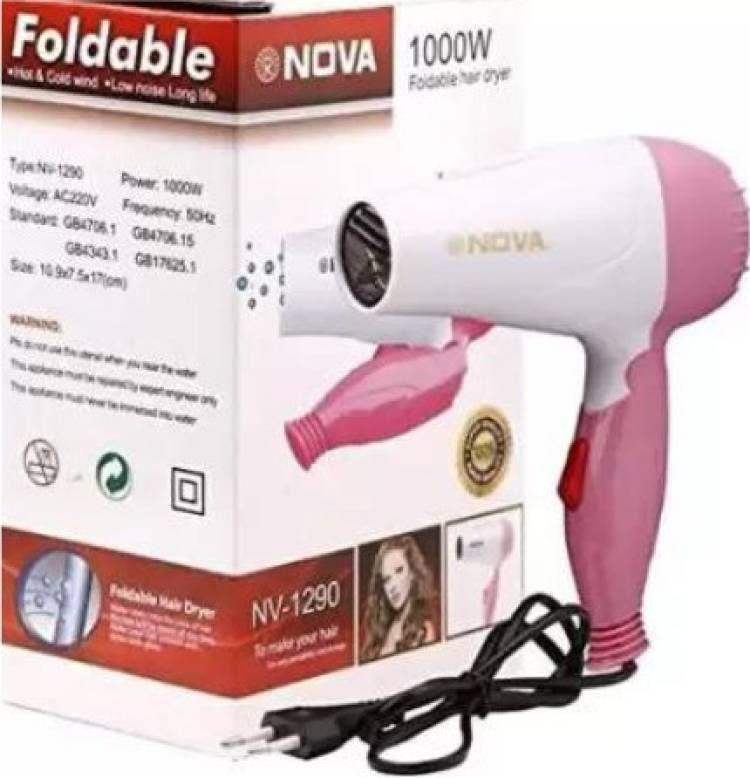 BoldCollections Electric Foldable Hair Dryer NV 1000W, with 2 Speed Control Hair Dryer (1000 W) Hair Dryer Price in India